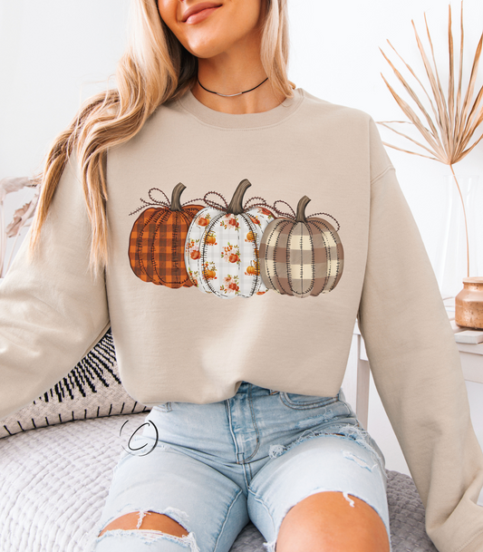 Preppy Floral Pumpkin Sweatshirt