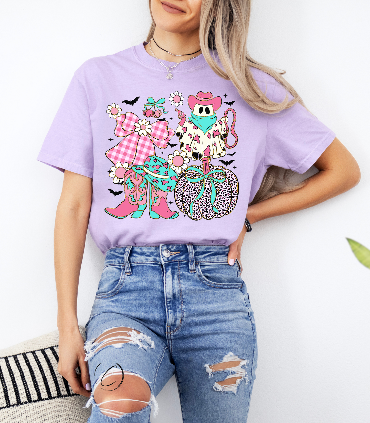 Pink Cowboy Coquette Graphic Tee