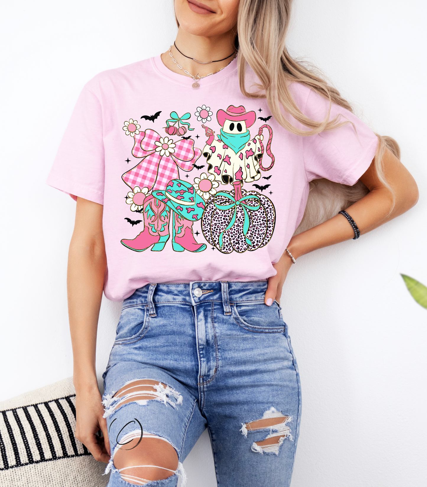 Pink Cowboy Coquette Graphic Tee