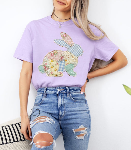 Patchwork Bunny Graphic Tee