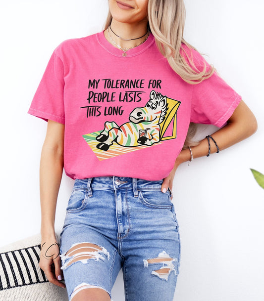My Tolerance Lasts This Long Graphic Tee