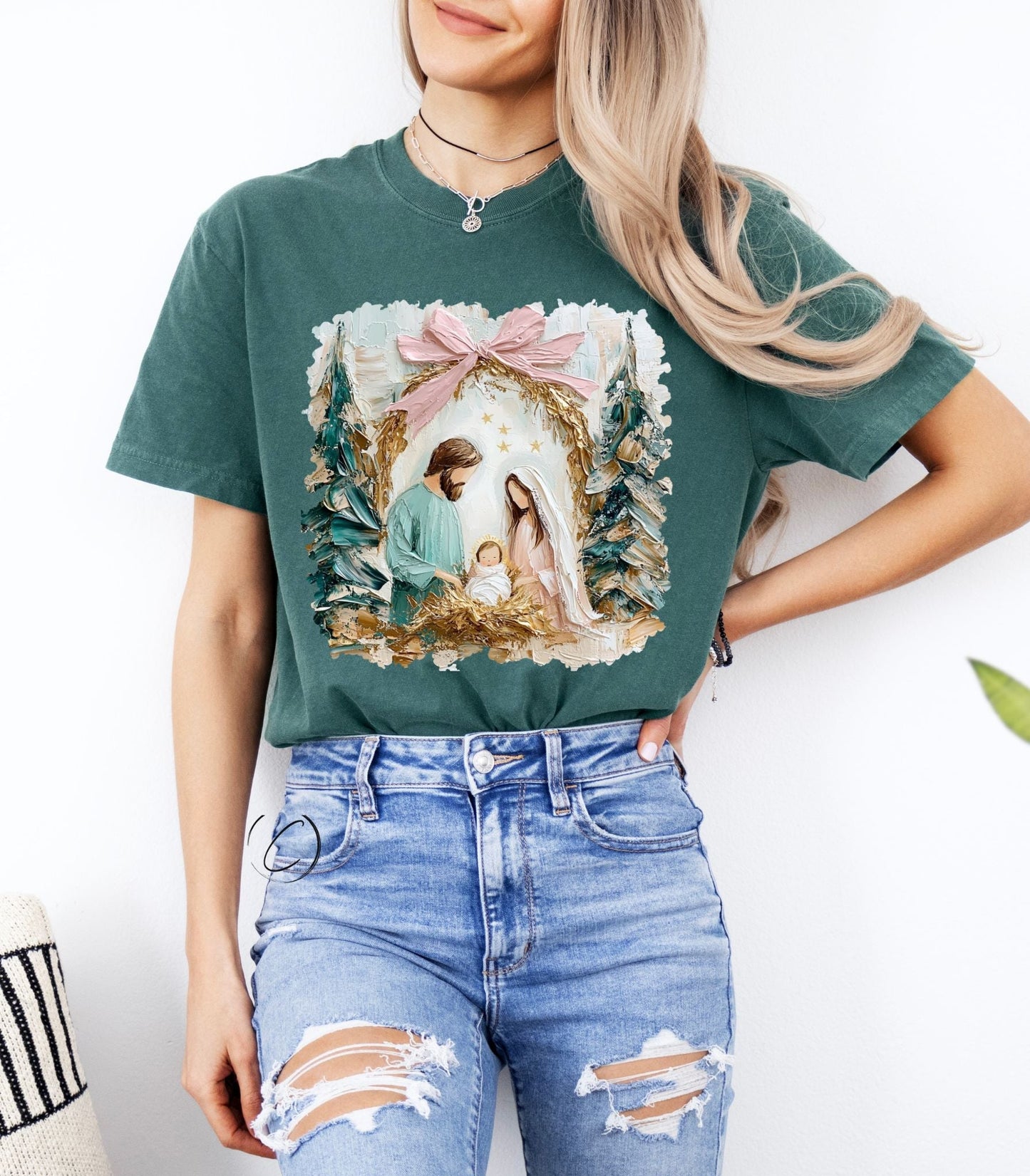 Painted Nativity Graphic Tee