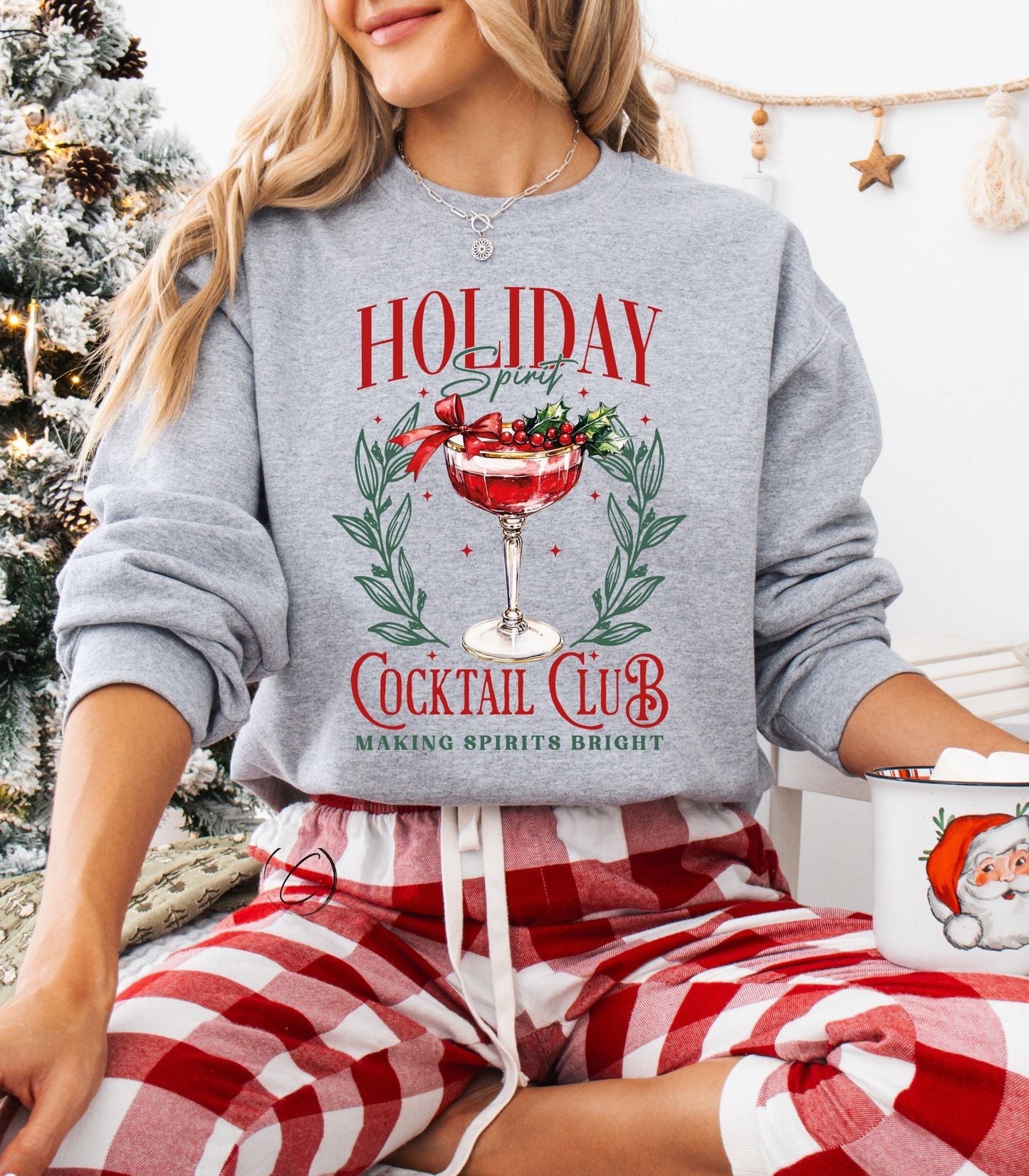 Holiday Cocktail Club Sweatshirt