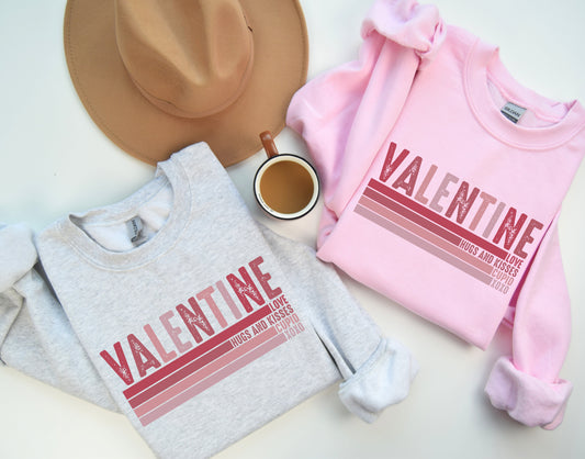 Valentine Stripe Sweatshirt