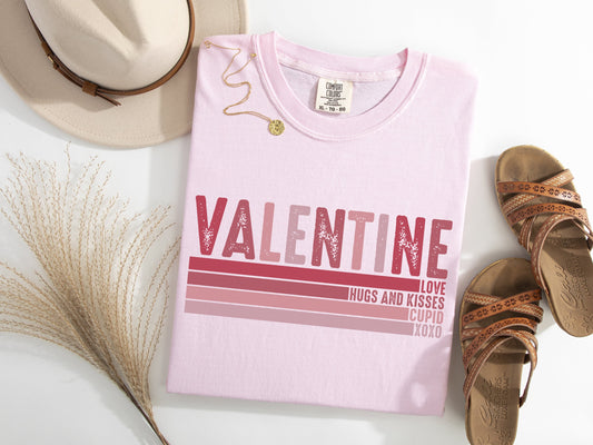 Valentine Stripe Graphic Tee