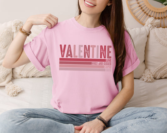 Valentine Stripe Graphic Tee