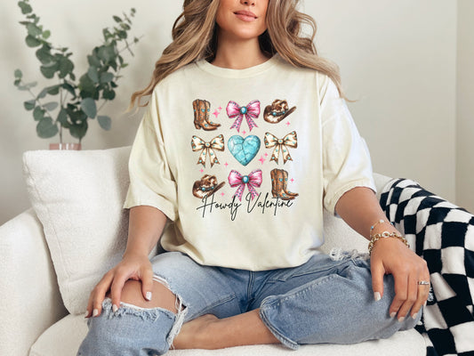 Western Howdy Valentine Graphic Tee