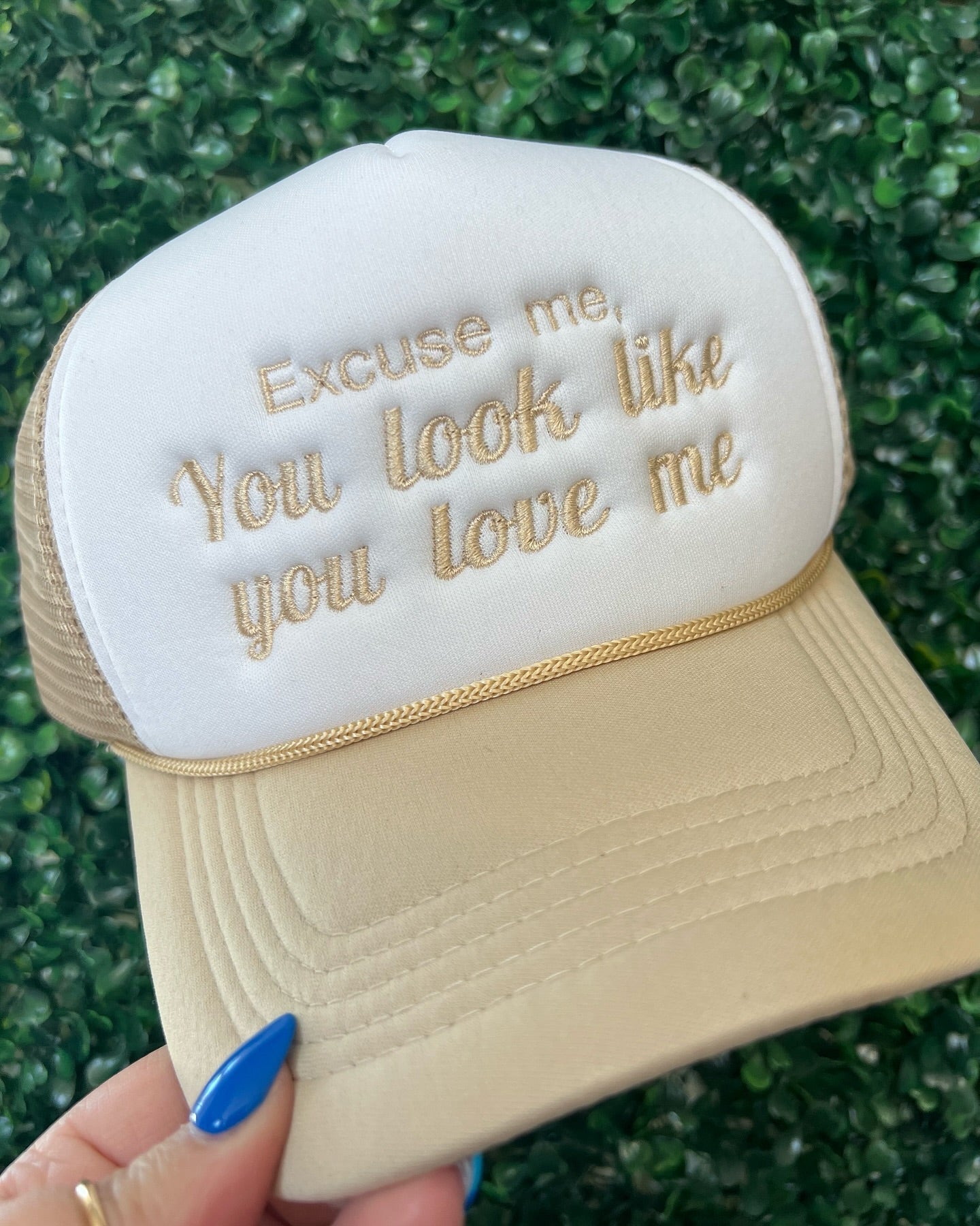 Adult Excuse Me... Foam Embroidered Foam Snapback Hat