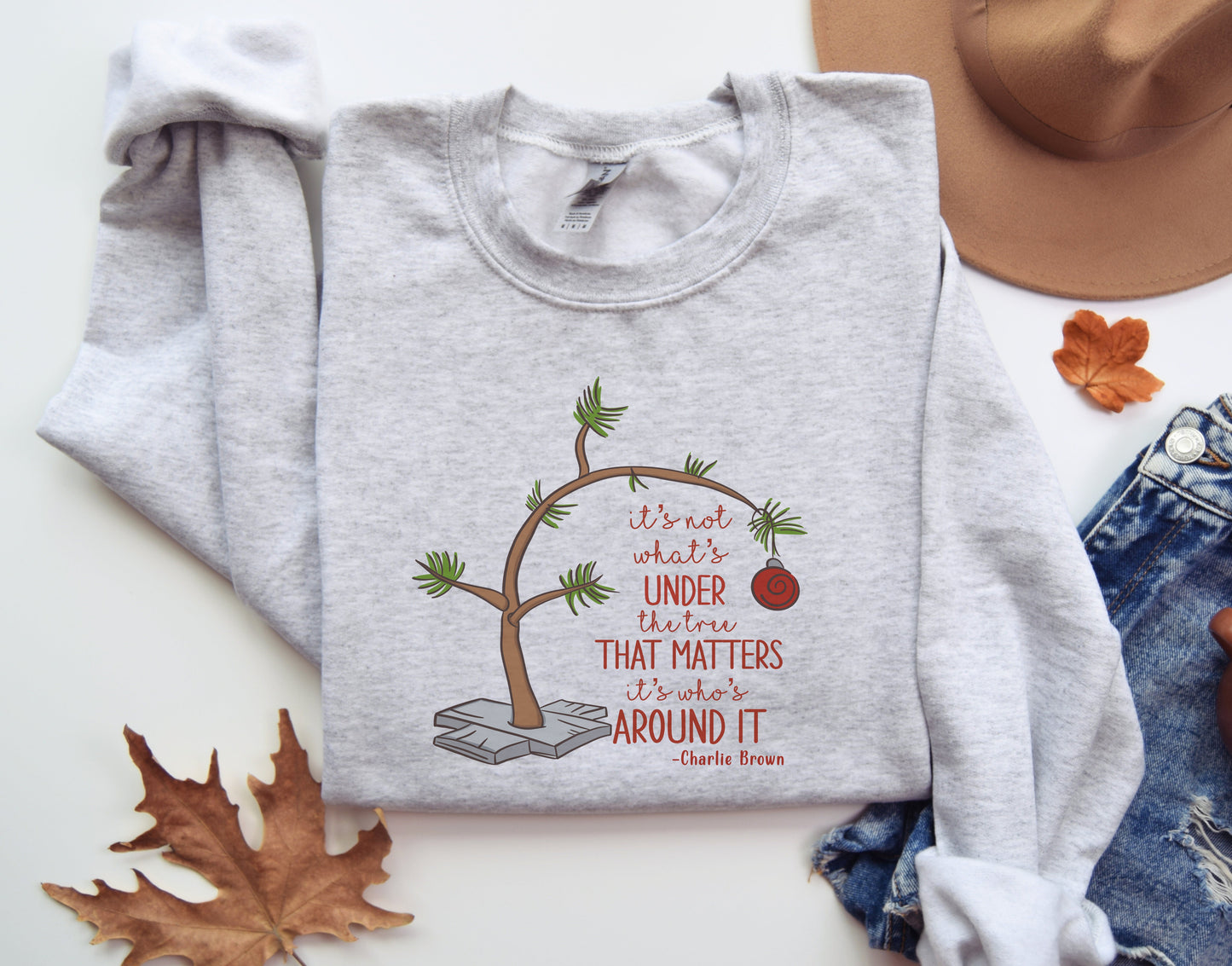 Who's Around It Christmas Tree Sweatshirt