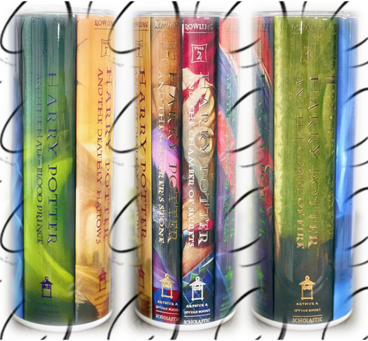 Wizarding Book Spines 20oz Skinny Tumbler