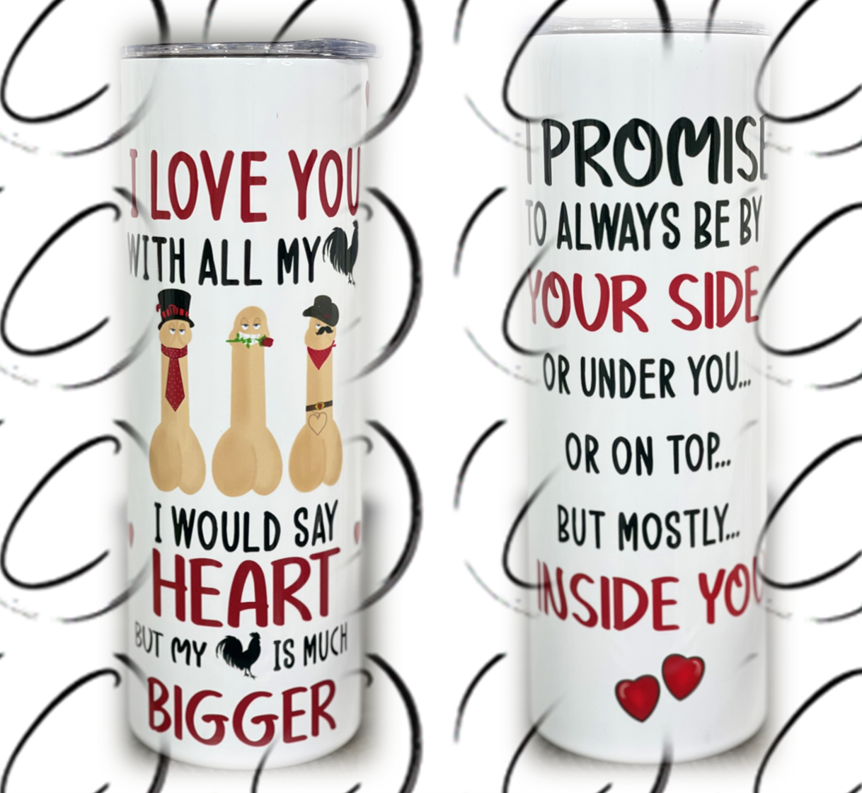 Would Say Heart But... 20oz Skinny Tumbler