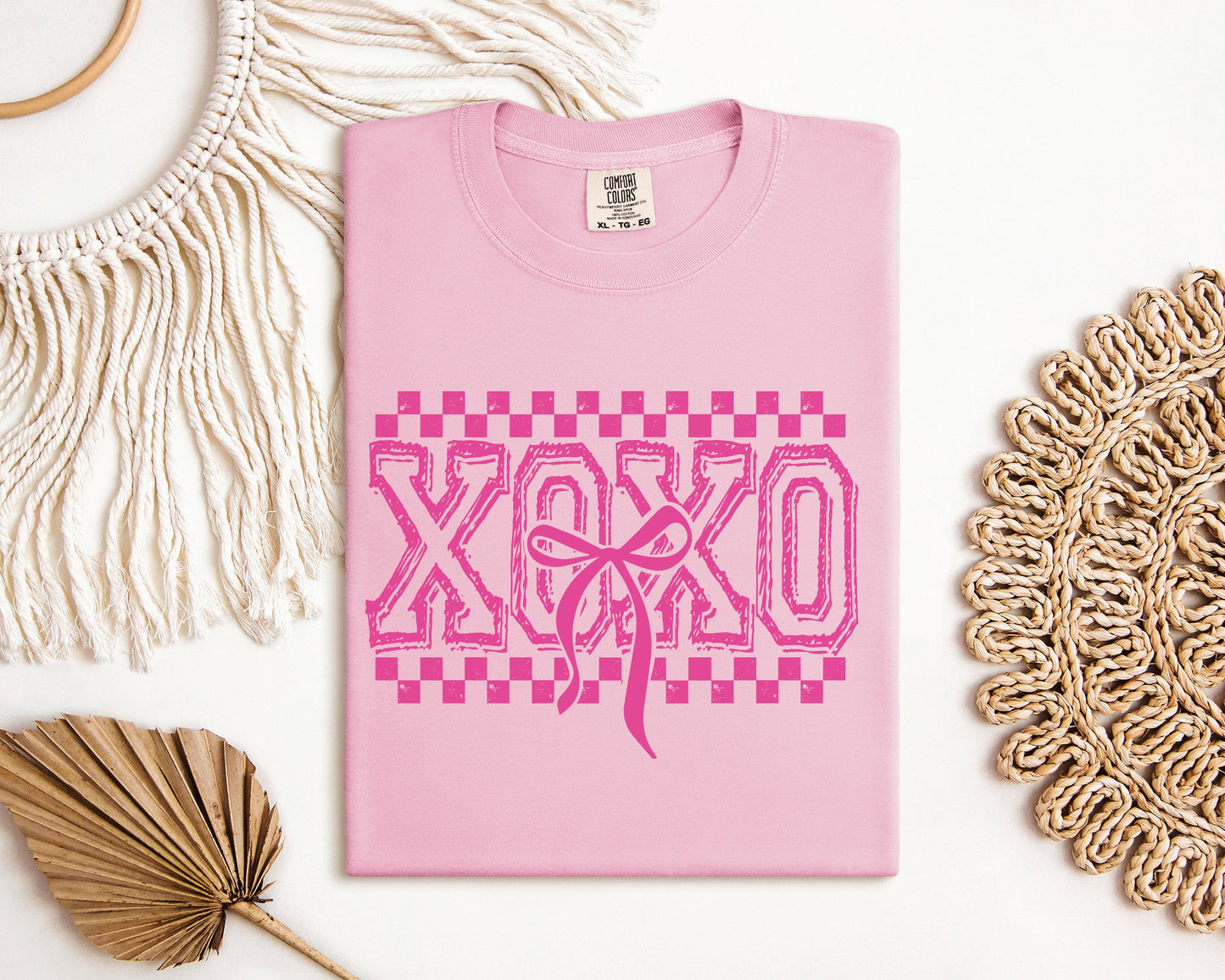 XOXO Coquette Bow Graphic Tee