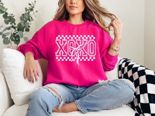 XOXO Coquette Bow Sweatshirt