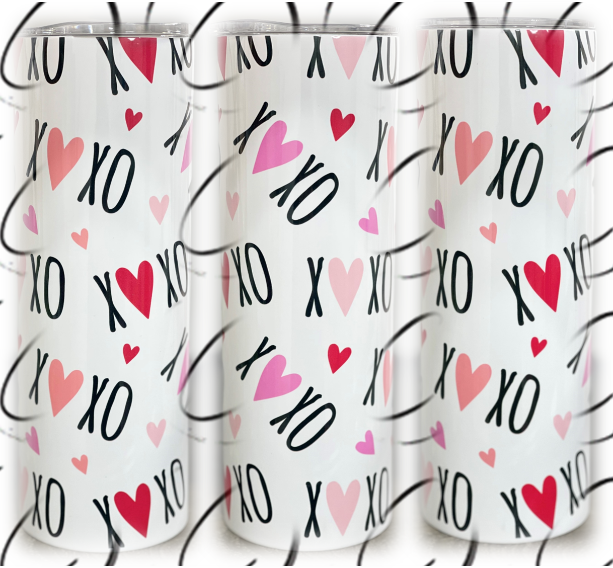 XOXO Heart 20oz Skinny Tumbler