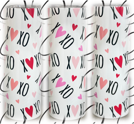 XOXO Heart 20oz Skinny Tumbler