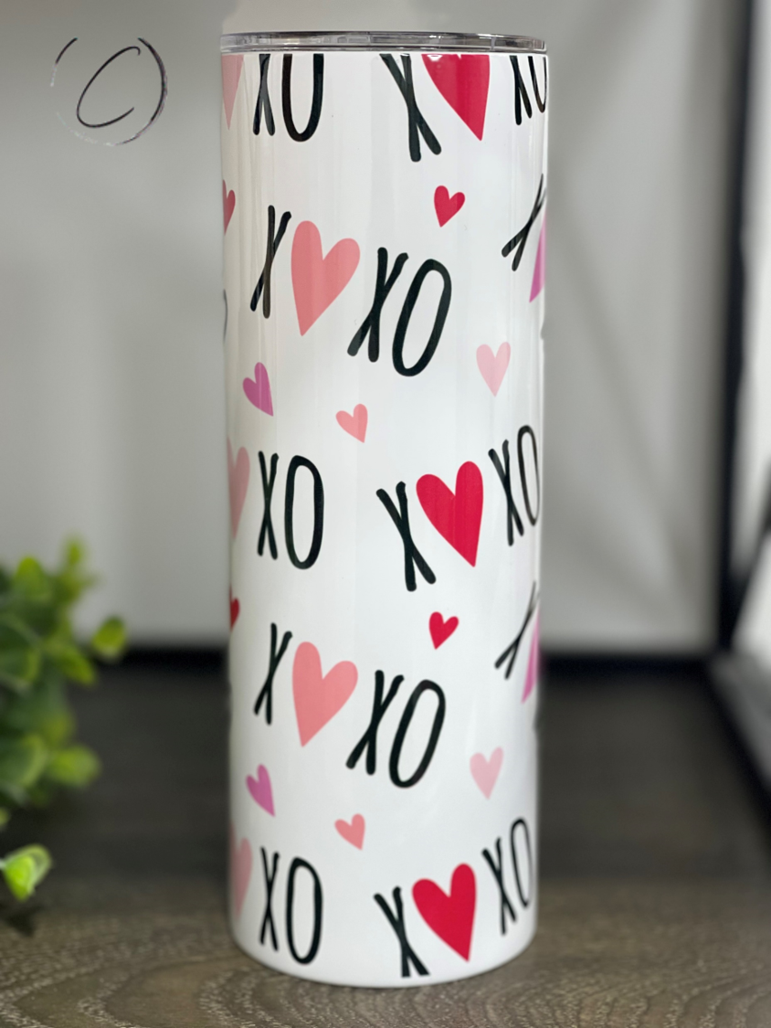 XOXO Heart 20oz Skinny Tumbler