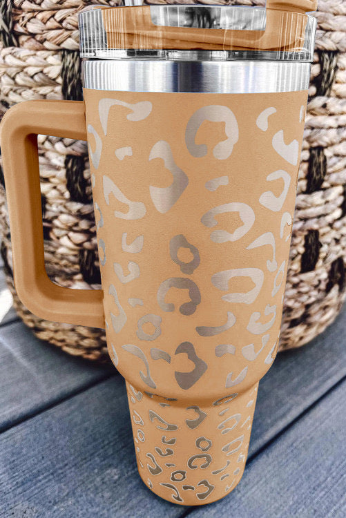 Leopard double insulated tumbler