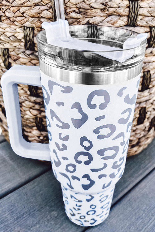 Leopard double insulated tumbler