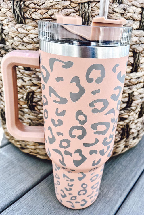 Leopard double insulated tumbler