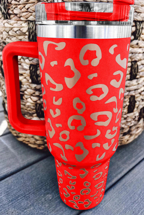 Leopard double insulated tumbler