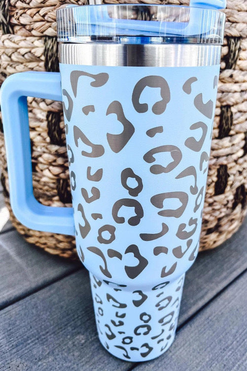 Leopard double insulated tumbler