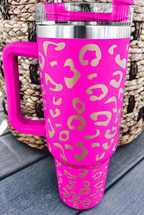 Leopard double insulated tumbler