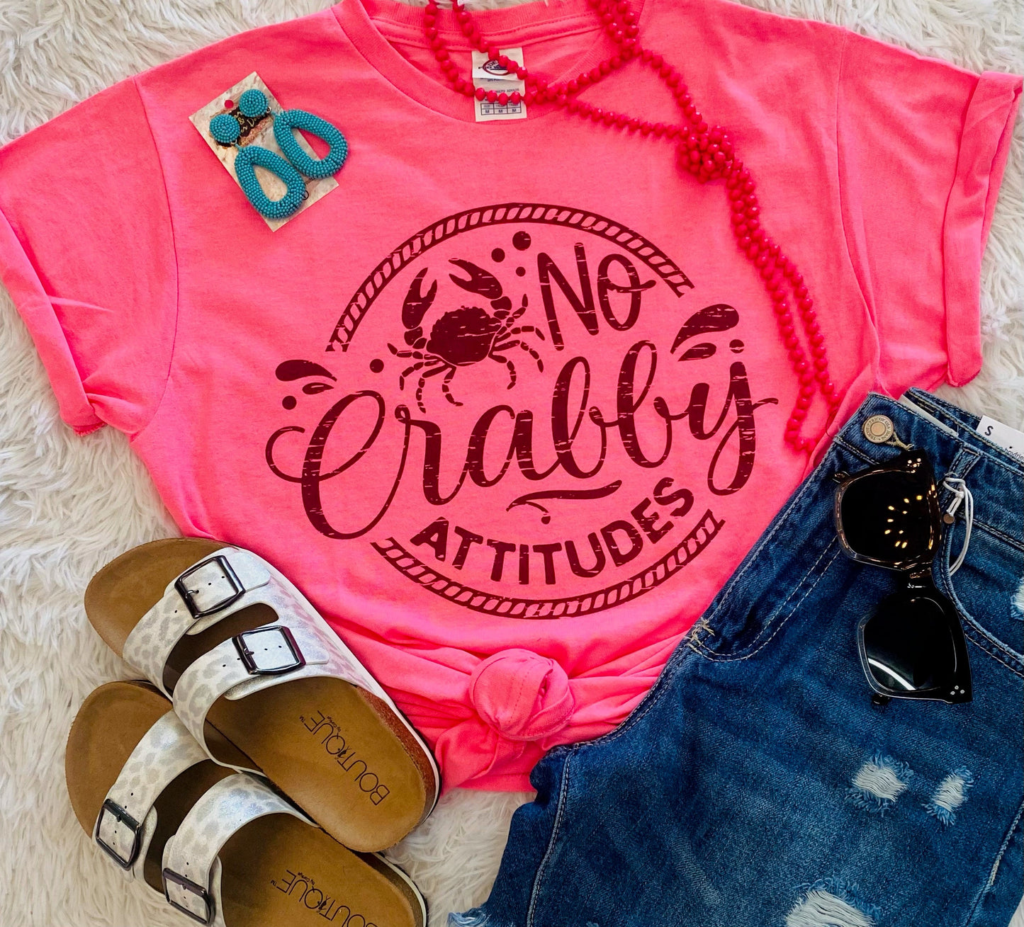 No Crabby Attitudes Tee