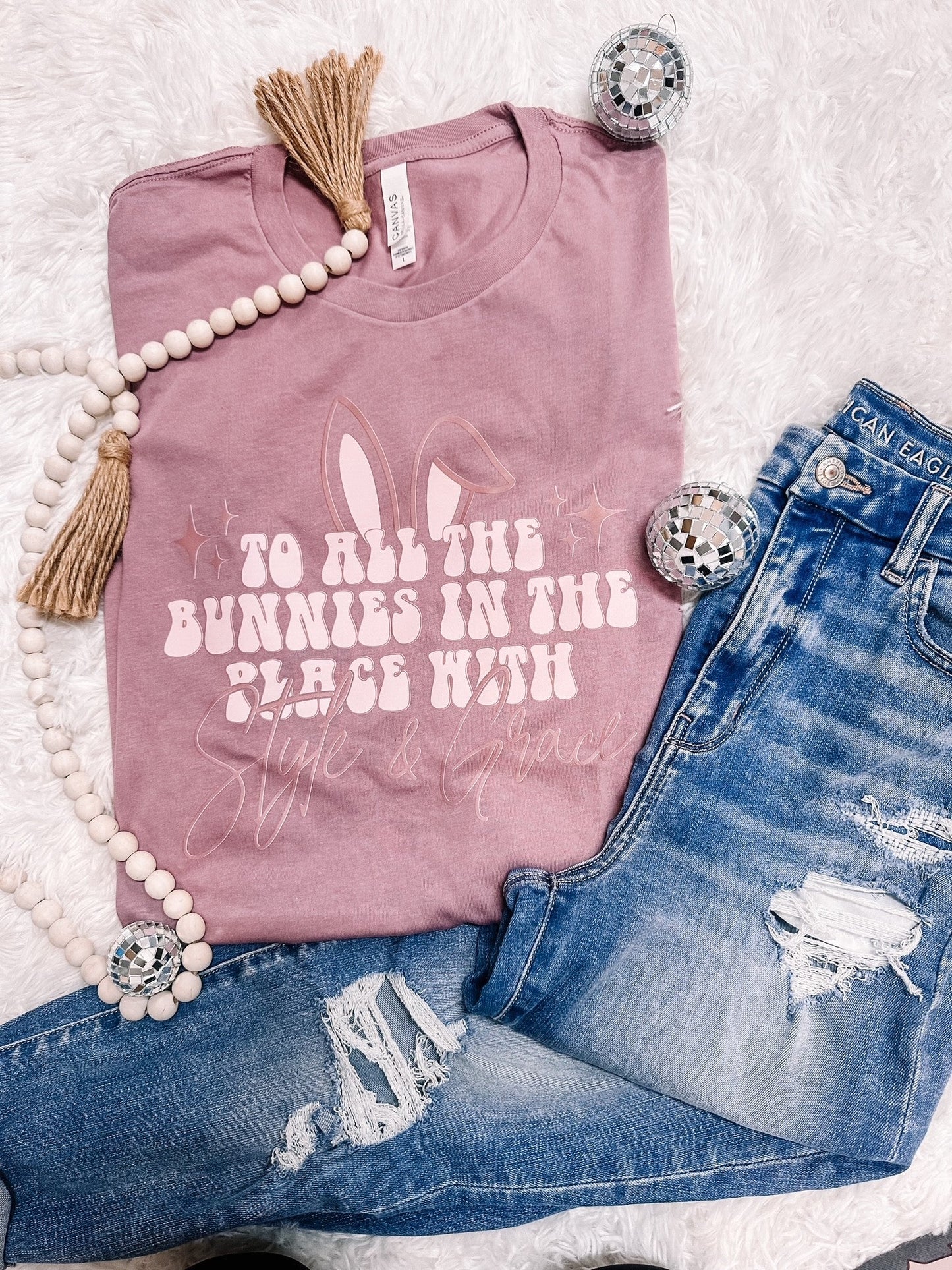 To All the Bunnies with Style & Grace Easter Graphic Tee